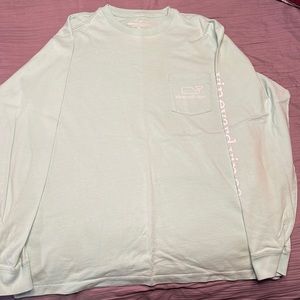 Light green Vineyard Vines long sleeve tee shirt